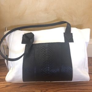 CARLOS FALCHI Python Trimmed Conny Tote